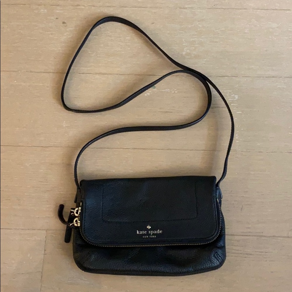 Black Kate Spade Leather Crossbody Bag